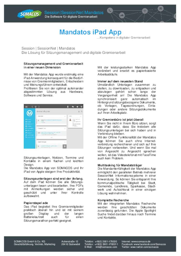 Dokument anzeigen: Mandatos iPad App - Kompetenz in digitaler Gremienarbeit